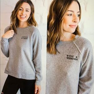 Reversible grey pullover